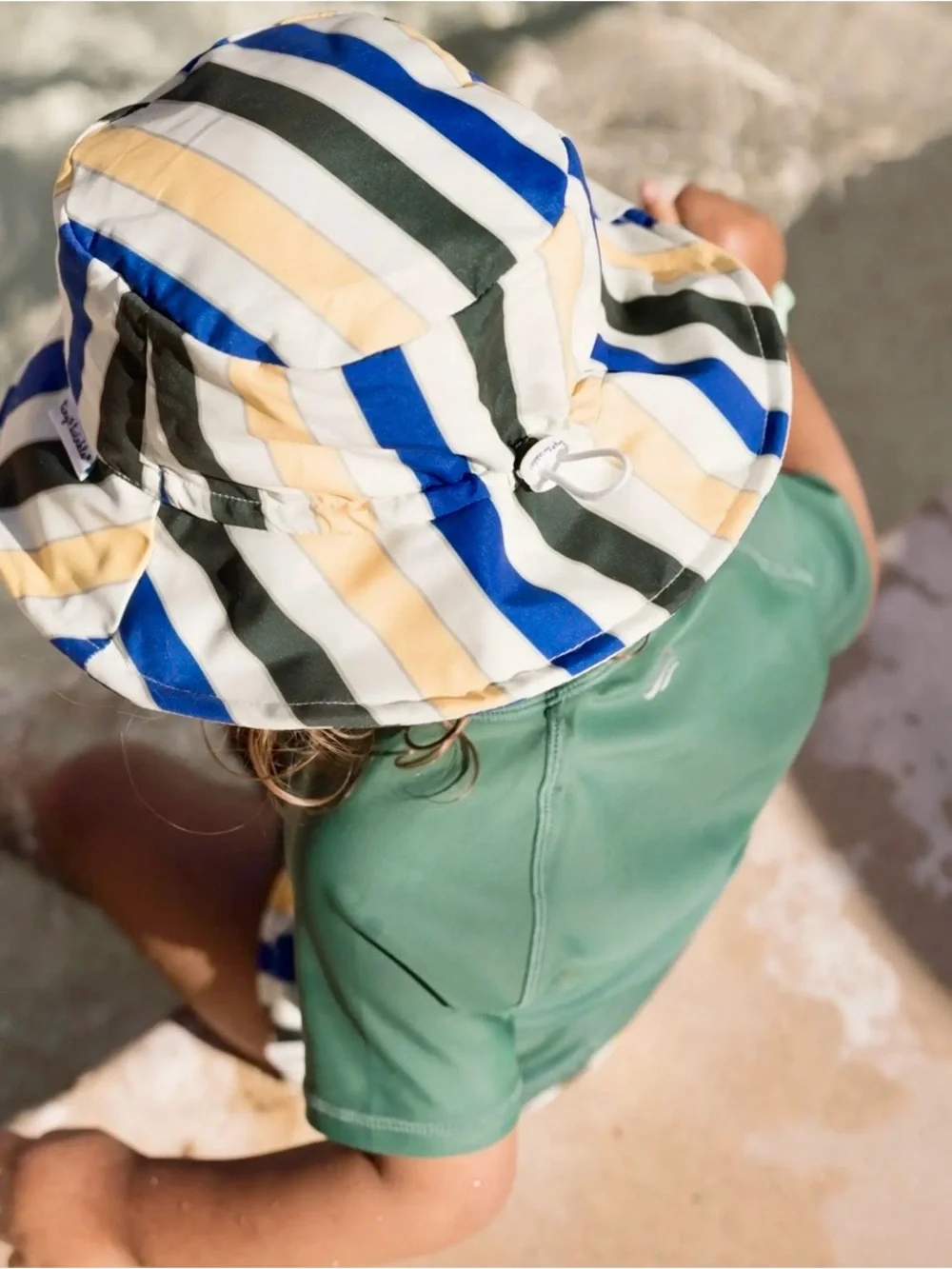 Toddler Bucket Hat with Retro Stripes